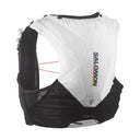 Back view black/white of Salomon ADV Skin 5 running vest
