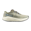 Side view of men's green Salomon Aero Blaze 3 GRVL running shoe