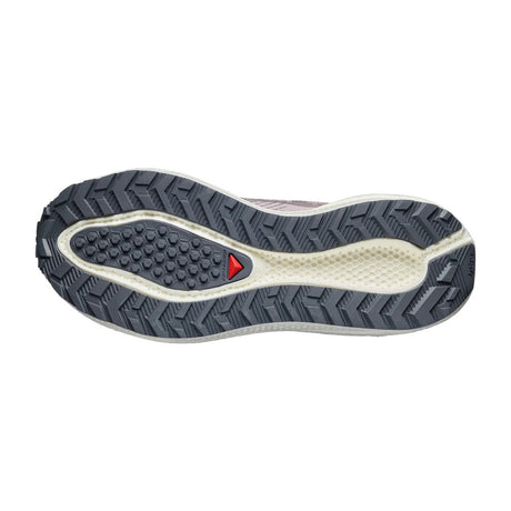 Sole of women's purple Salomon Aero Blaze 3 GRVL running shoe
