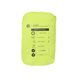 Lime green Salomon Bonatti rain jacket in stuff sack