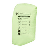 Packed view of women's lime Salomon Bonatti Pro jacket