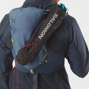 Salomon custom quiver attached to a hydration pack