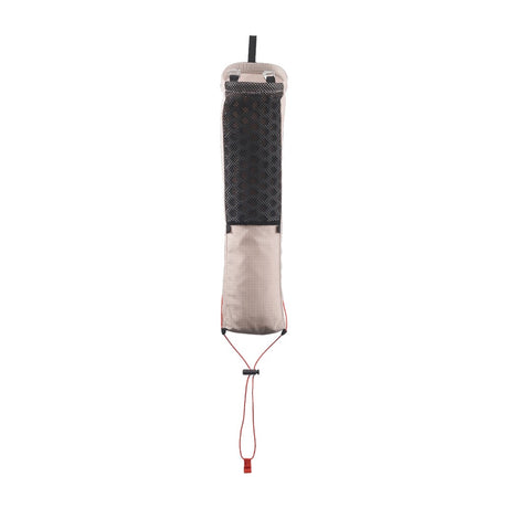 Back view of beige Salomon Ultra pole quiver
