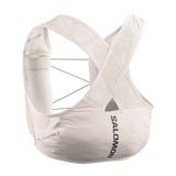 Back view of off-white Salomon Gravel 2 running vest