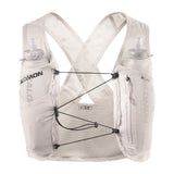 Front view of off-white Salomon Gravel 2 running vest