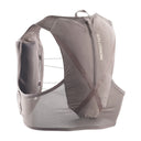 Back view of grey Salomon Gravel Skin 4 running vest