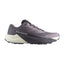 Side view of women's purple Salomon Pulsar running shoe