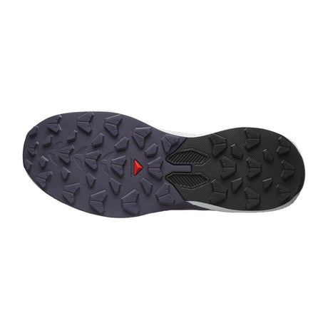 Sole of women's purple Salomon Pulsar running shoe