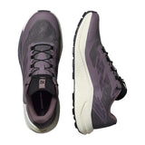 Top/side view of women's purple Salomon Pulsar running shoes