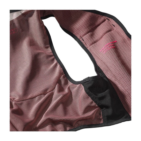 Inside view of black/pink Salomon Sense Pro 6 running vest