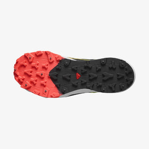 Sole of Salomon Winter Cross Spike studded running shoe