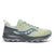 Side view of women's Saucony Peregrine 14 GTX shoe in sage/carbon colour