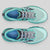 Top view of saucony peregrine 14 shoes in mint/shadow colour