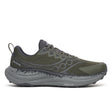 Side view of men's green/grey Saucony Ride TR3 Gore-Tex running shoe