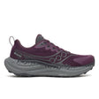 Side view of women's purple/grey Saucony Ride TR3 Gore-Tex running shoe