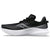 Inner side view of women's Saucony Kinvara 14 running shoe in white/black