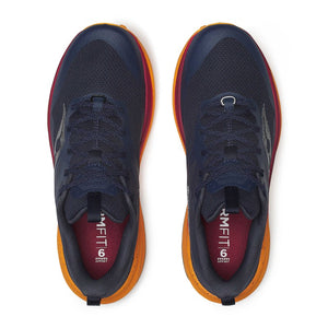 Top view of men's Saucony Xodus Ultra 3 running shoes in navy/peel colour