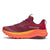 Inner side view of women's Saucony Xodus Ultra 3 running shoe in currant/pepper colour