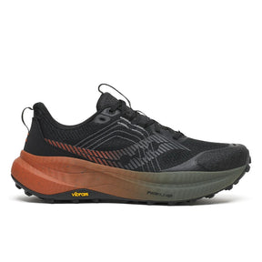 Side view of men's Saucony Xodus Ultra 4 in black/rust colour
