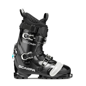 Side view of Scarpa TX Comp Telemark ski boot