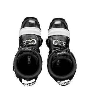 Top view of Scarpa TX Comp Telemark ski boots