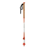 Collapsed view of white/orange Silva all season adjustable trekking poles
