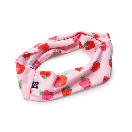 Skida throwback headband in 'strawberry fields' pattern