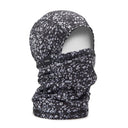 Skida balaclava with black/white floral 'daisy jones' pattern