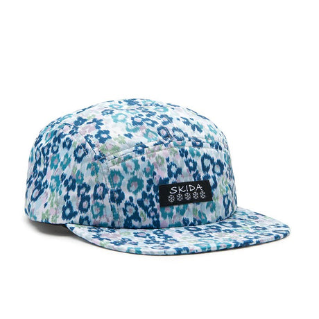 Skida brim hat in 'snowcat' pattern