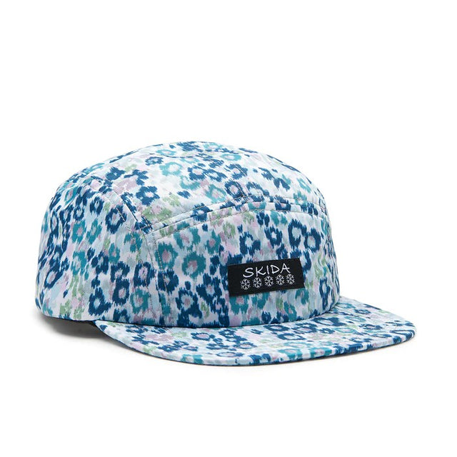 Skida brim hat in 'snowcat' pattern