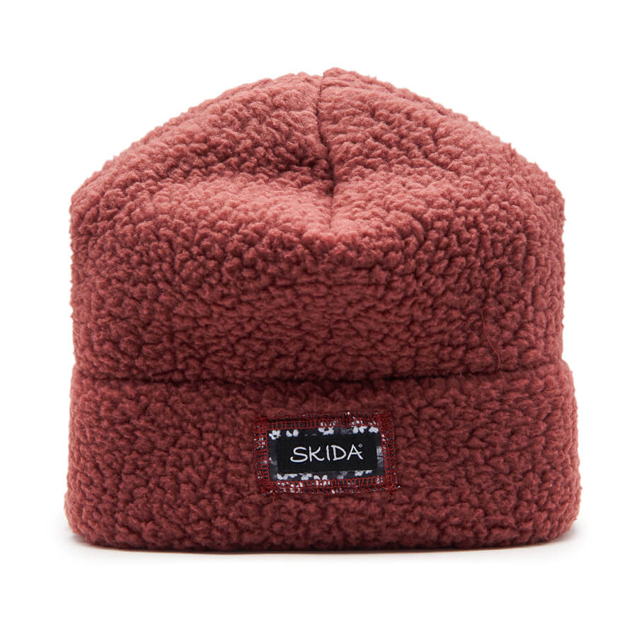 Cordovan (red) Skida High Pile Fleece Hat