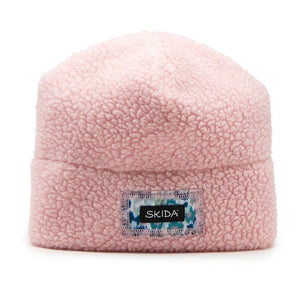 Pink skida high pile fleece hat