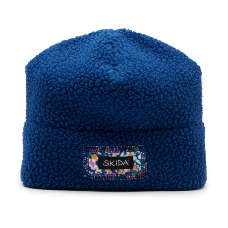 Blue skida high pile fleece hat