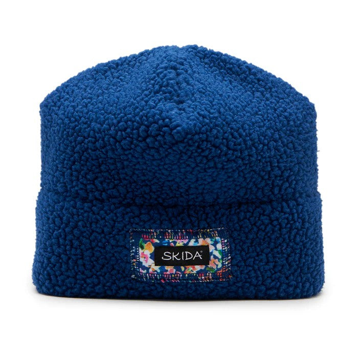 Blue skida high pile fleece hat