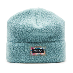 Trellis (turquoise) Skida High Pile Fleece Hat