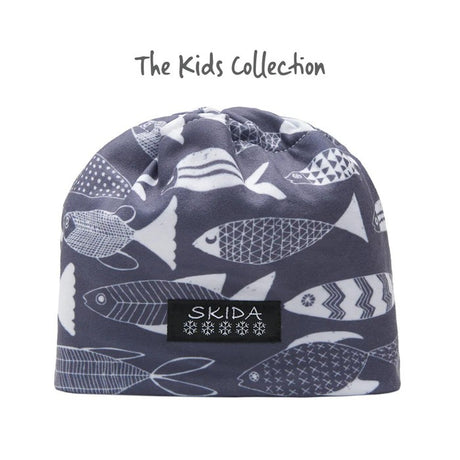 Kids' Skida Alpine hat in fishy fish pattern