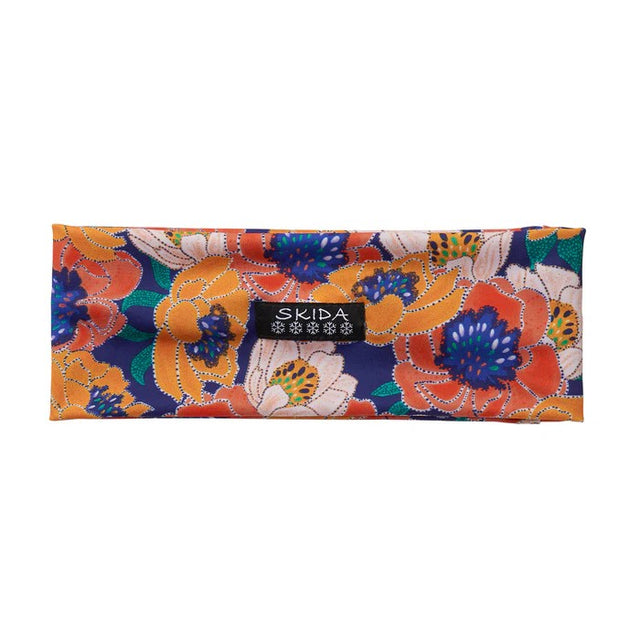 skida running/nordic headband with flowery 'meribel' print