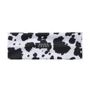skida running/nordic headband with cow print