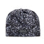 Black/white floral print skida running hat