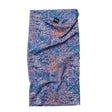 Skida snow tour neck gaiter in purple/blue 'lullaby' pattern