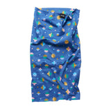 Blue/star shapes patterned skida snow tour neck gaiter