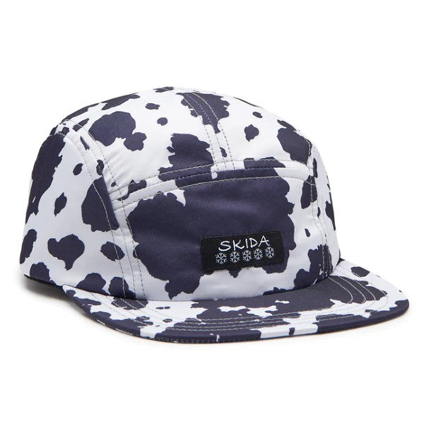 skida brim hat in moo cow pattern