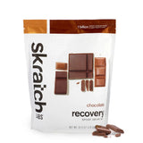 Front of skratch labs recovery sport drink mix 1200g bag, chocolate flavour