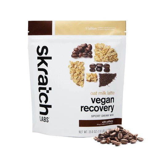 Skratch labs vegan sport recovery drink mix, oat milk latte flavour