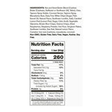 Nutrition facts for Skratch Labs raspberry lemon energy bar