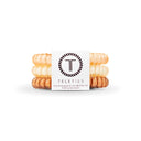 3-pack view of Teleties hair ties in for the love of nudes colour