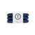 3-pack view of Teleties hair ties in nantucket navy colour