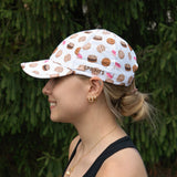 Woman wearing a Sprints OG Hat with Cookies pattern