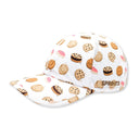 Side view of Sprints OG Hat in Cookies pattern