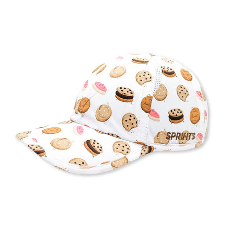 Side view of Sprints OG Hat in Cookies pattern
